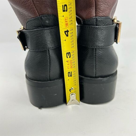 Vince Camuto Leisha Women's Knee High Riding Boots Black and Red Size 7M - Picture 9 of 14